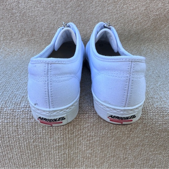 Aerosoles Women's Zippered Sneakers 10 White Slip On - Picture 7 of 13